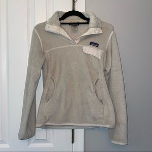 Off White Patagonia Fleece Snap Pullover